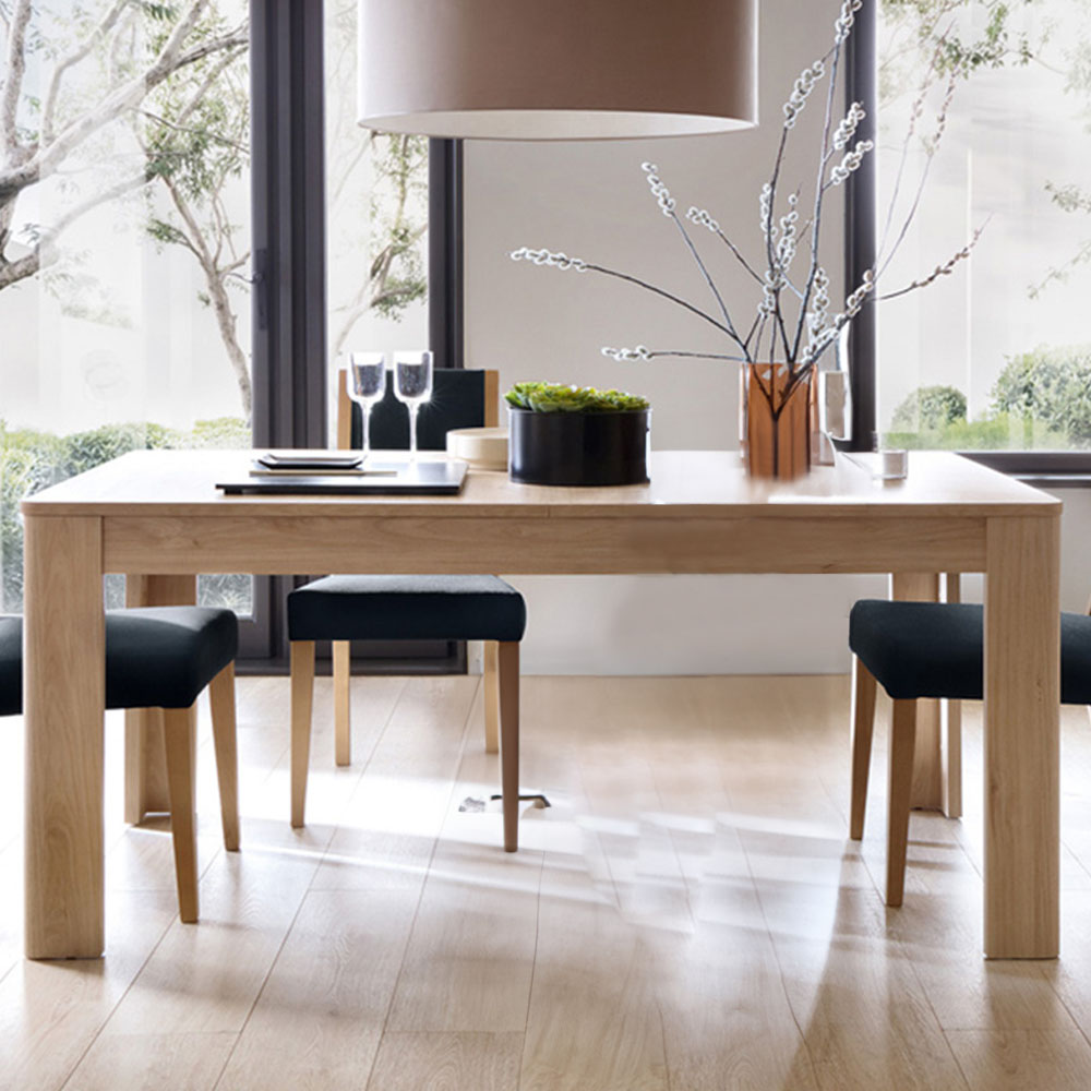 Florence Cestino 6 Seater 160 to 200cm Extending Dining Table Jackson Hickory Oak Image 1