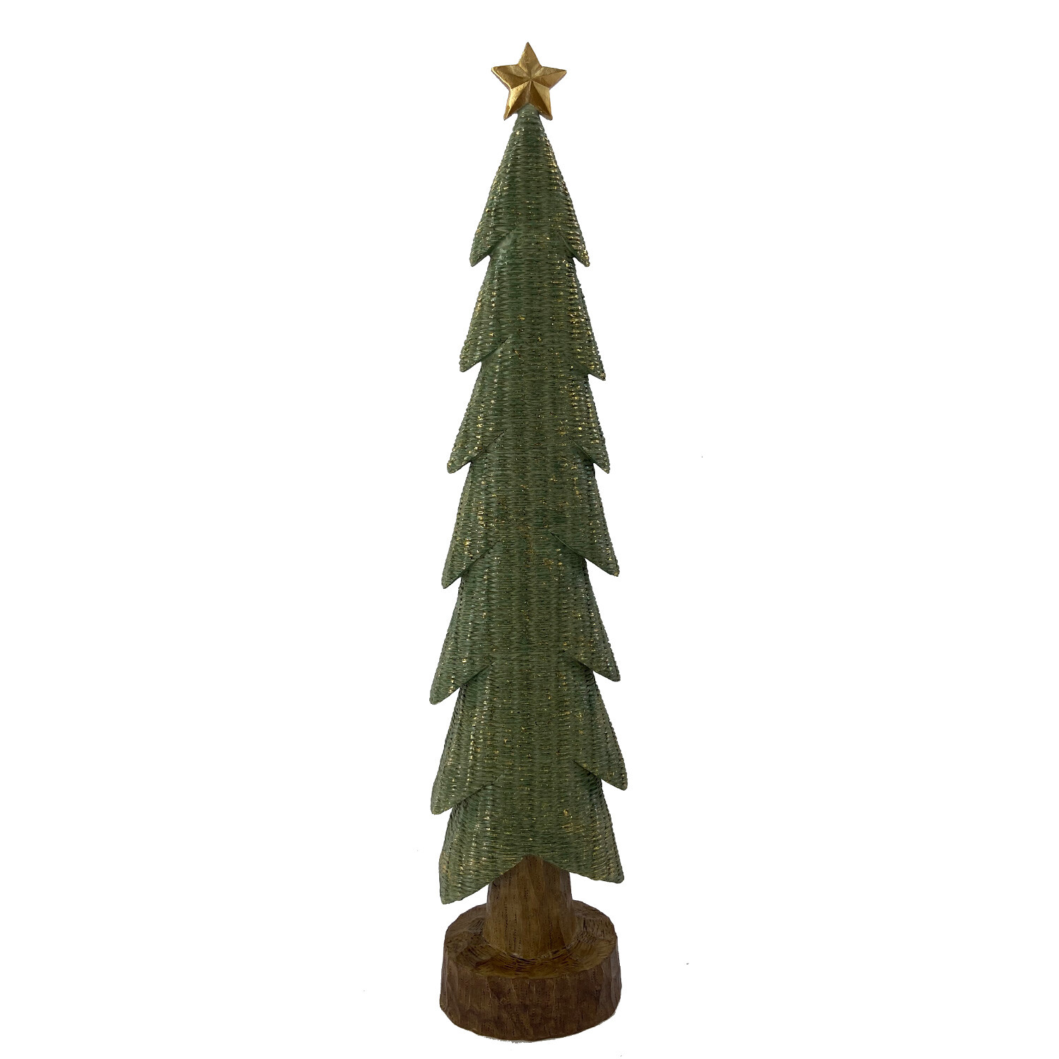 Shimmer Christmas Tree Ornament - Green Image 2