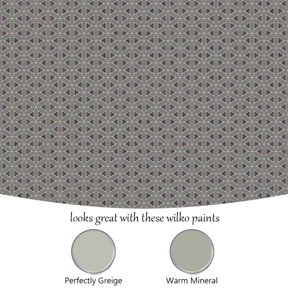 Wilko Mini Geo Grey Wallpaper Image 4