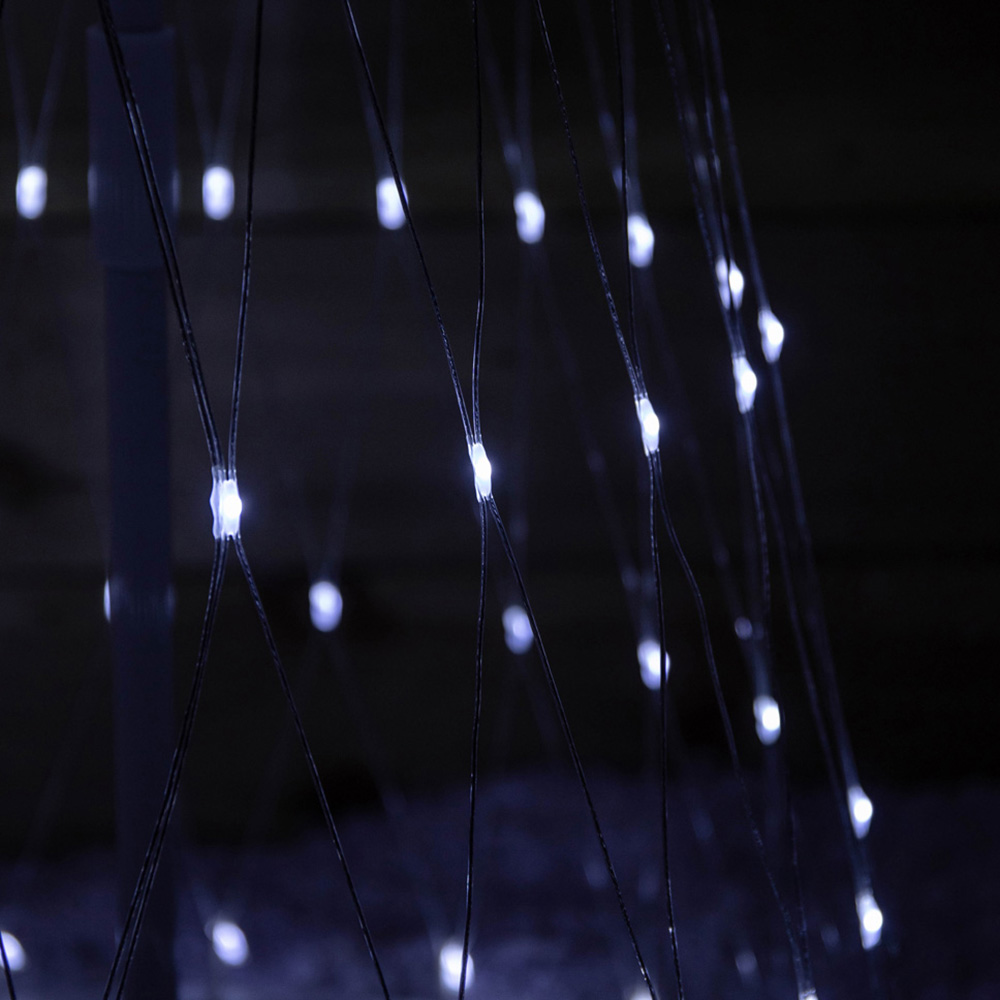 Samuel Alexander White LED Light Up Christmas Cone Tree 5.9ft Image 3