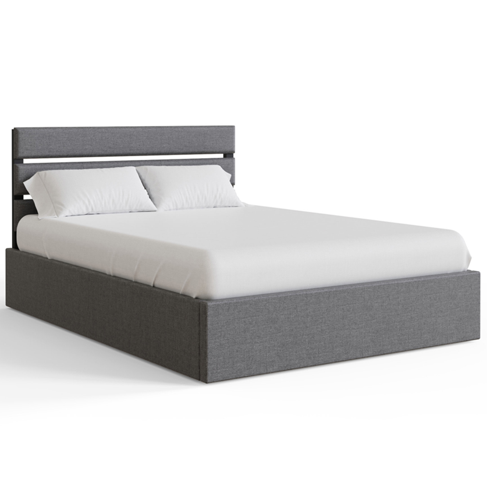 GFW Hudson King Size Grey End Lift Ottoman Bed Image 6