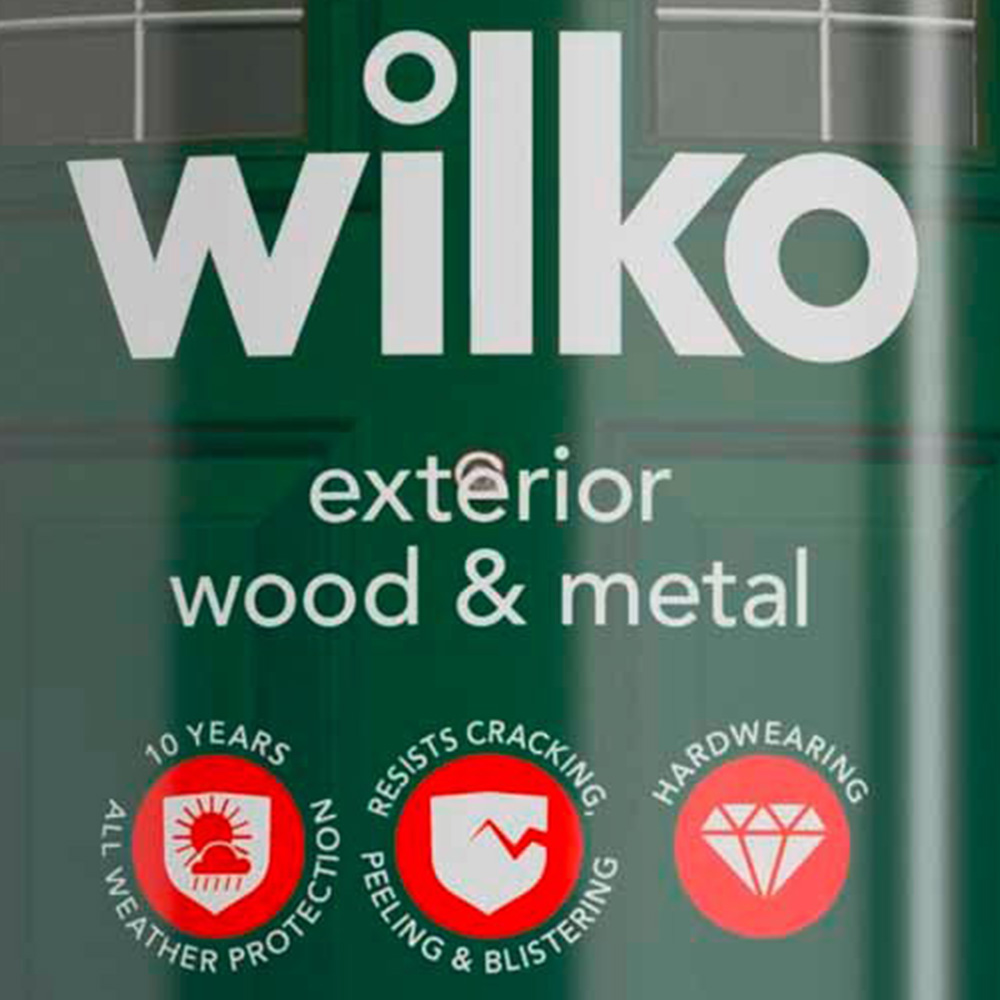Wilko Evergreen Gloss Exterior Paint 750ml Image 3