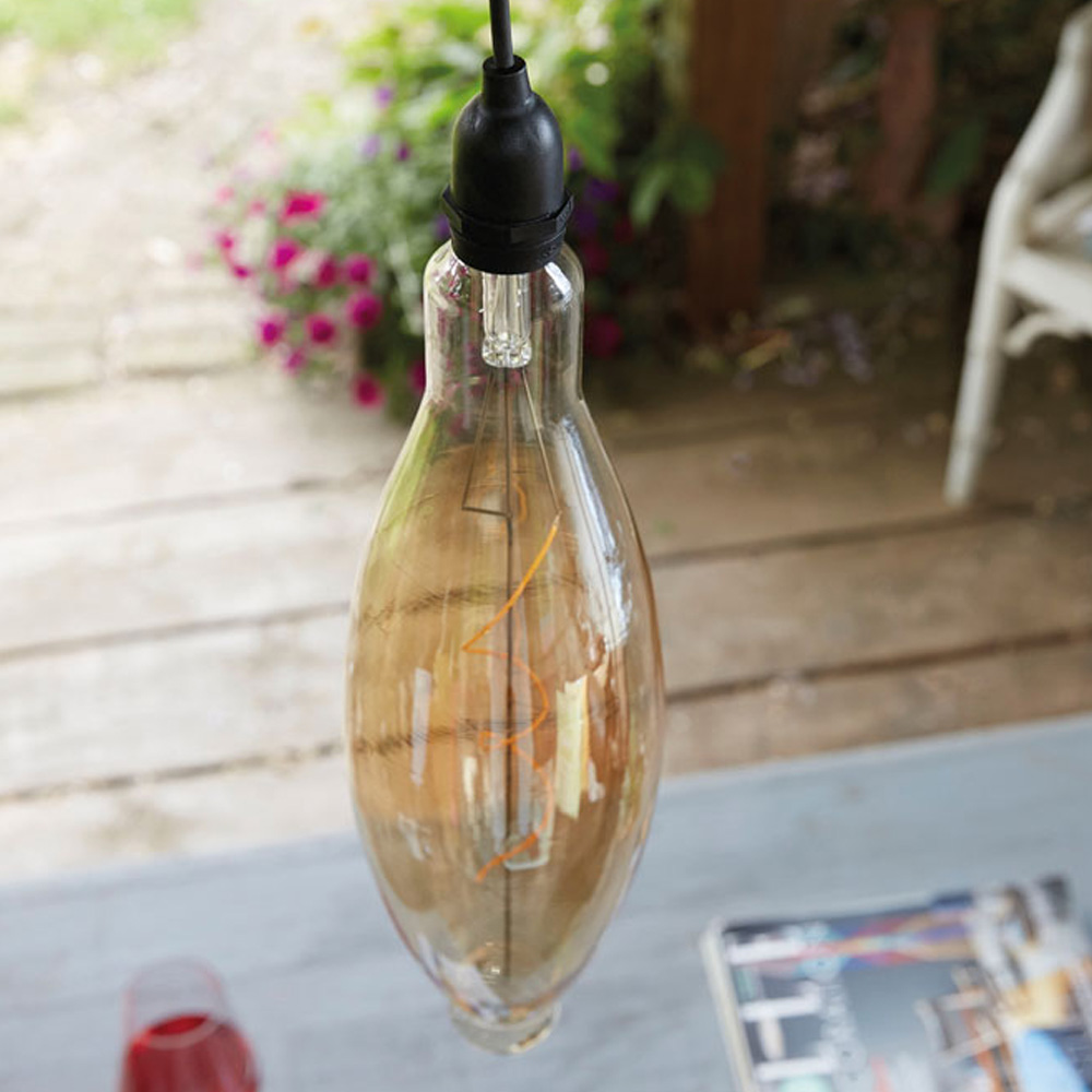 Luxform Ellipse Glass Pendulum Hanging Bulb Light Image 3