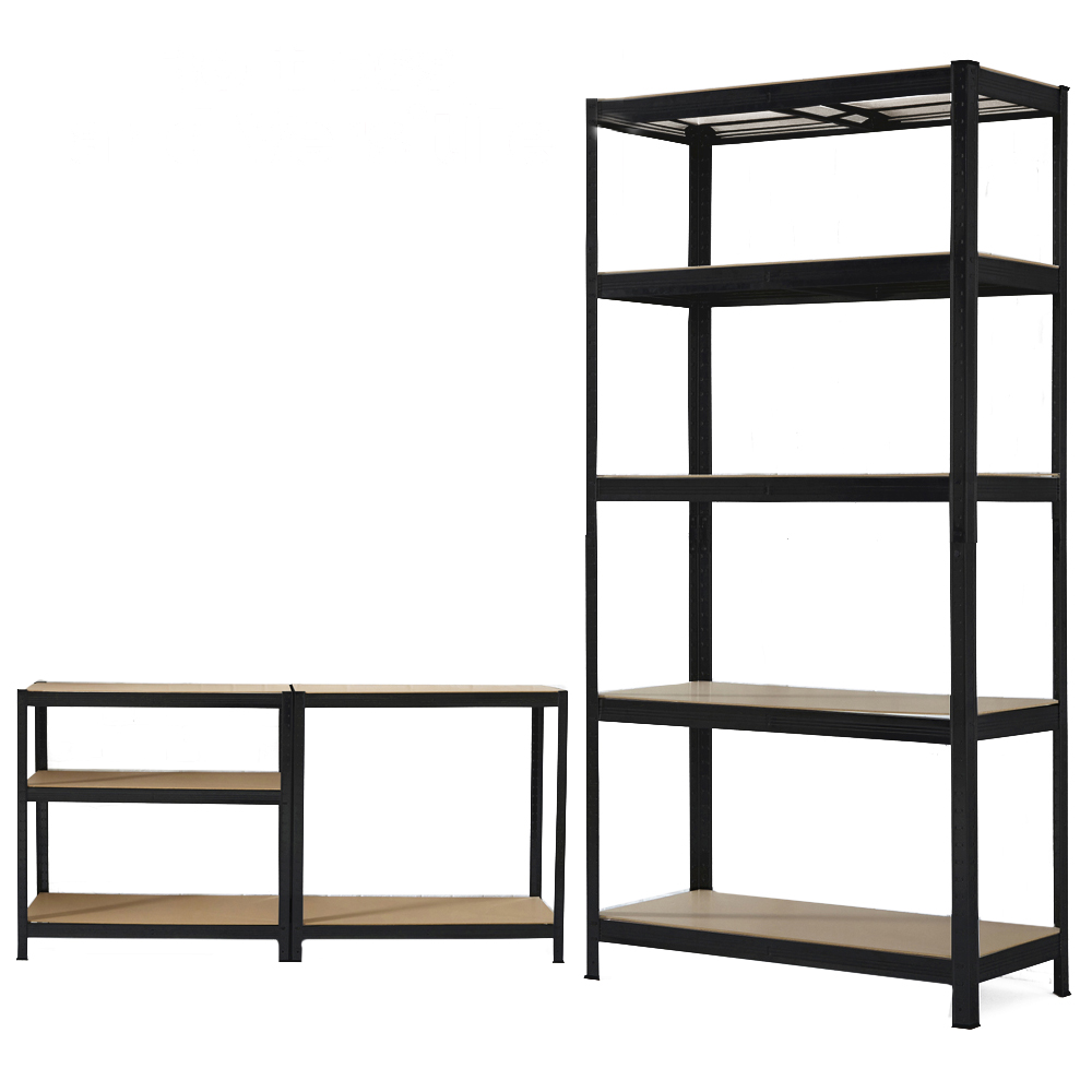 Neo Black 5 Tier Steel Garage Shelving Image 3