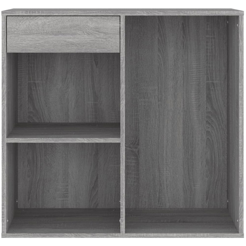 vidaXL Single Drawer 3 Shelf Grey Sonoma Cosmetic Cabinet Image 3
