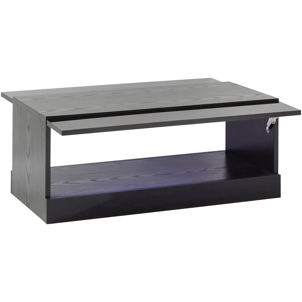 GFW Galicia Black LED Lift Up Coffee Table Image 5