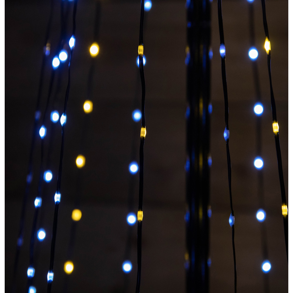 Samuel Alexander 580 Cool and Warm White LED Multi-Function Pyramid Christmas Cone Tree 7ft Image 3