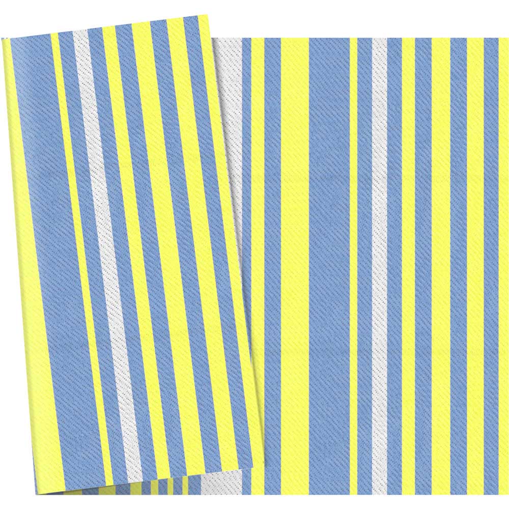 Outsunny Multicoloured Stripe Reversible Outdoor Rug 121 x 182cm Image 1