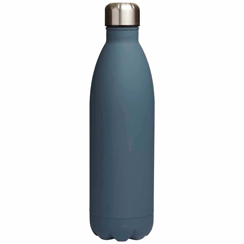 Wilko 1L Matt Grey Double Wall Water Bottle Image 1