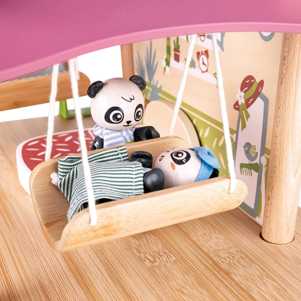 Hape Pandas Bamboo House Playset Image 3
