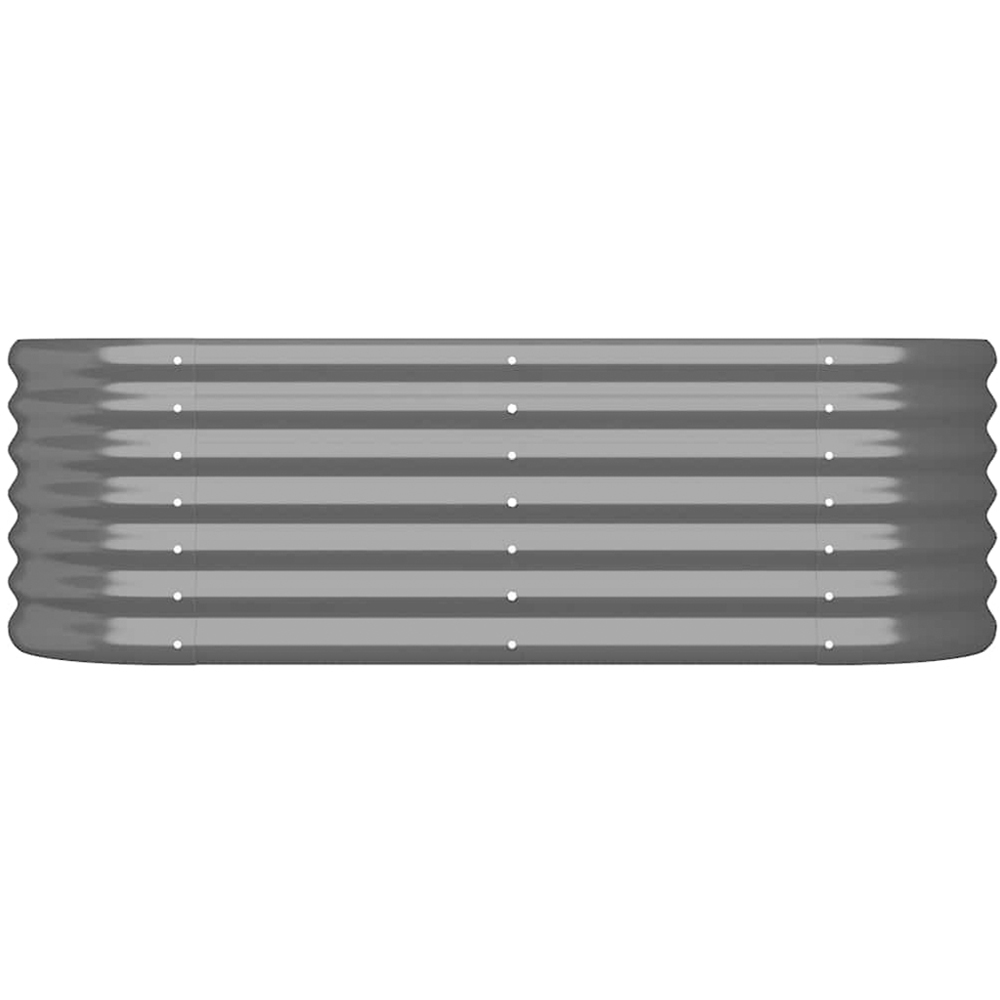 vidaXL Anthracite Galvanised Steel Raised Garden Bed 36 x 114 x 40cm Image 3