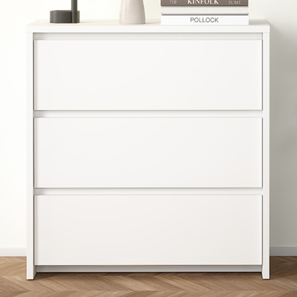 Florence Next 3 Drawer White Chest of Drawers Image 1
