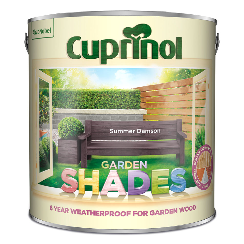 Cuprinol Garden Shades Summer Damson Exterior Paint 2.5L Image 2