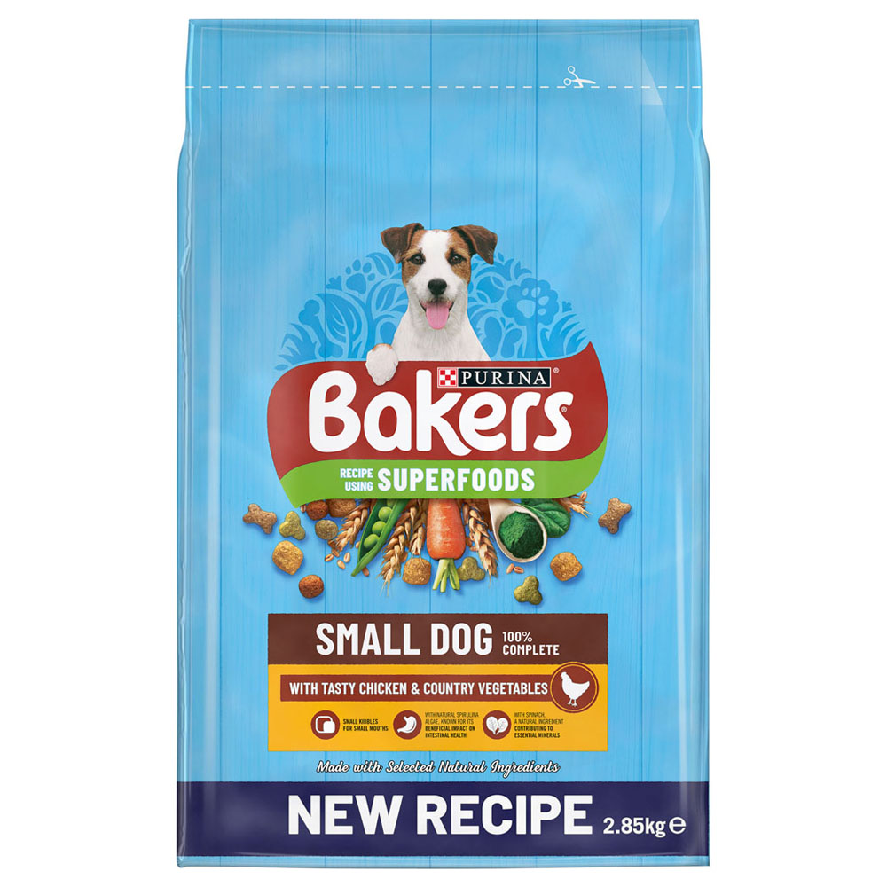 Bakers Chicken with Vegetables Small Dog Dry Food 2.85kg Image 3