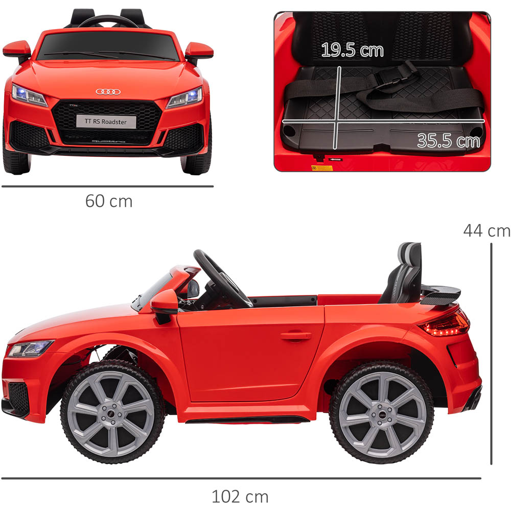 Tommy Toys Audi TT RS Kids Ride On Electric Car Red 12V Image 6