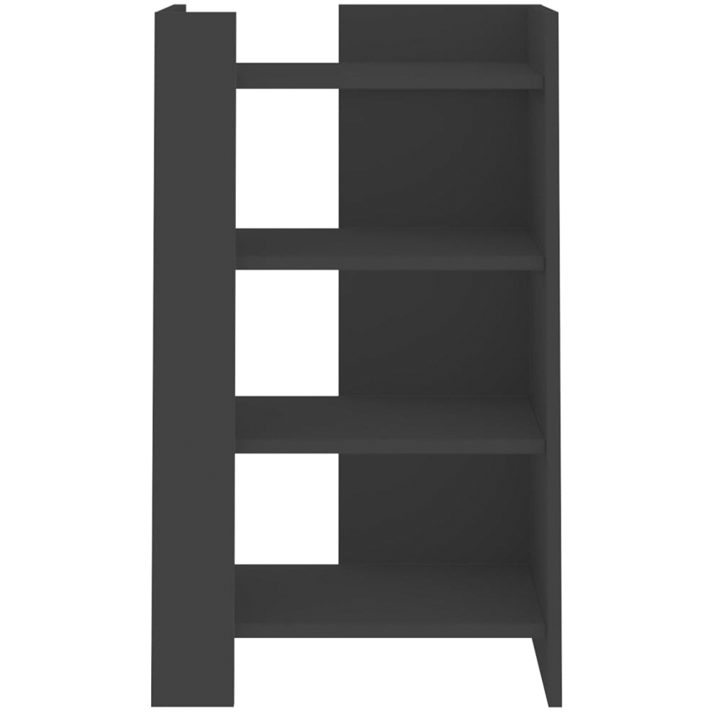 vidaXL 4 Shelf Black Wooden Sideboard Image 4