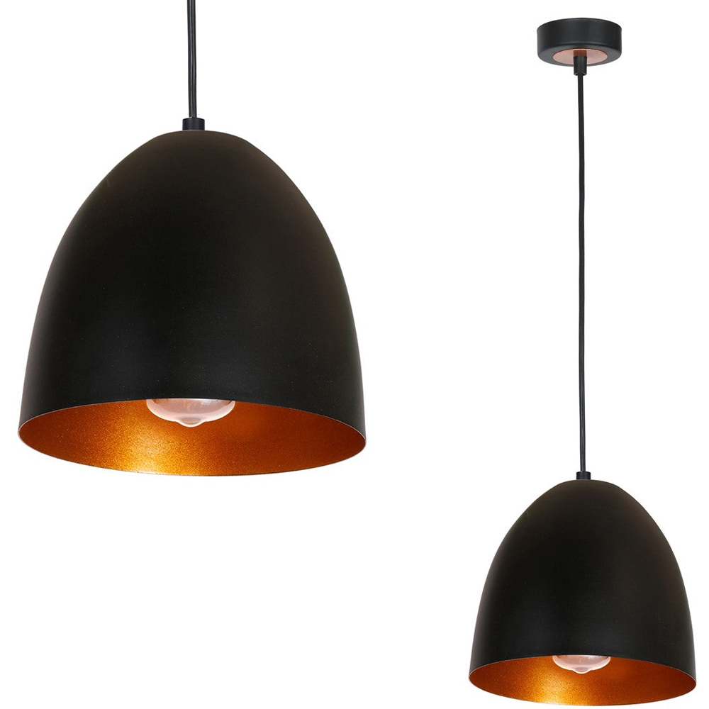 Milagro Vegas Black Pendant Lamp 230V Image 2