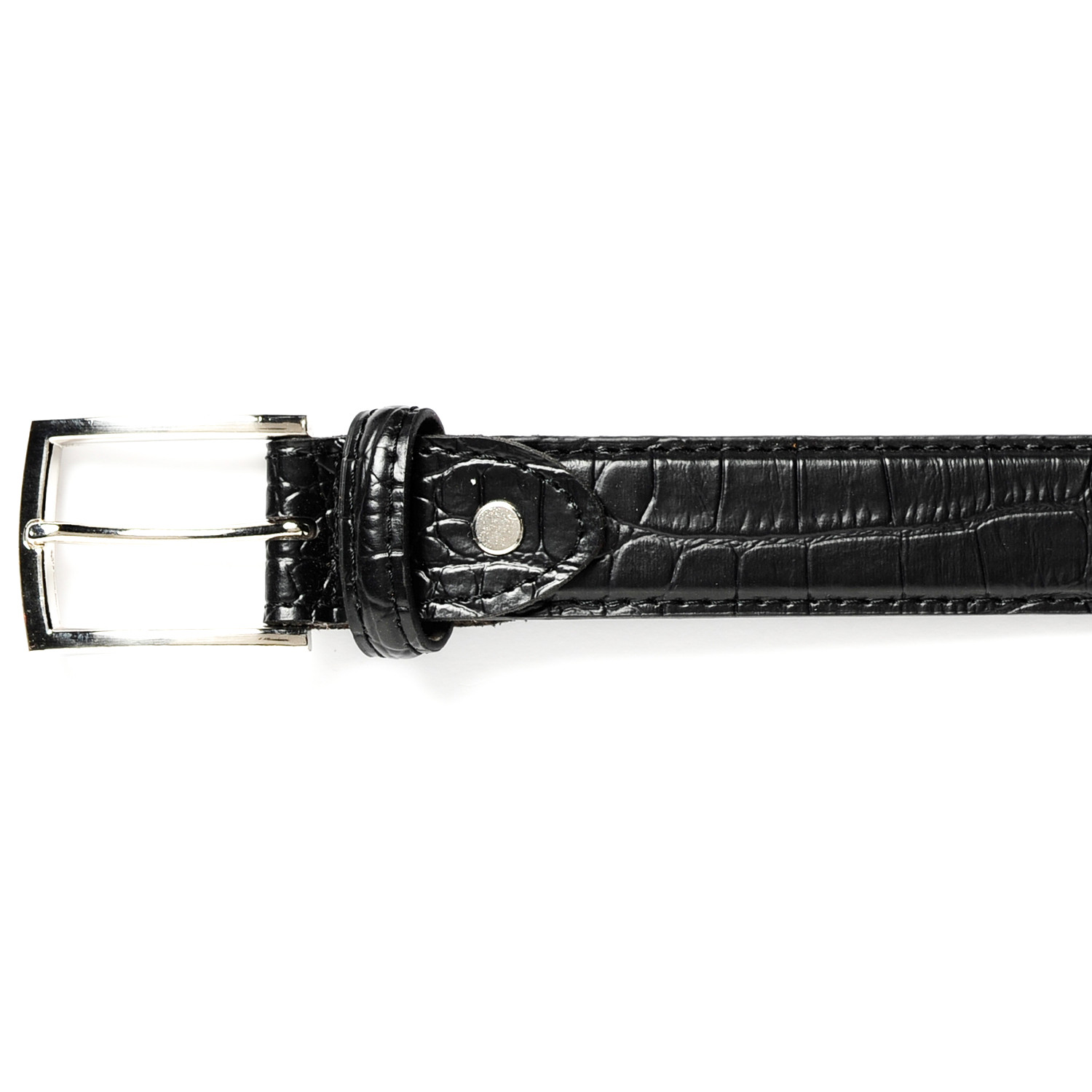 Men's Snake Skin Belt - Black / XL Image