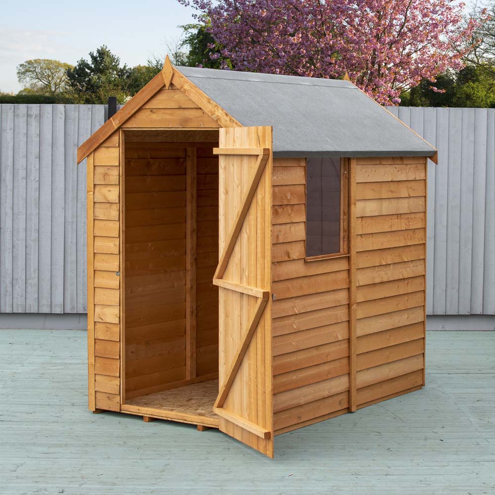 Shire 6 x 4ft Dip Treated Overlap Shed with Window Image 5