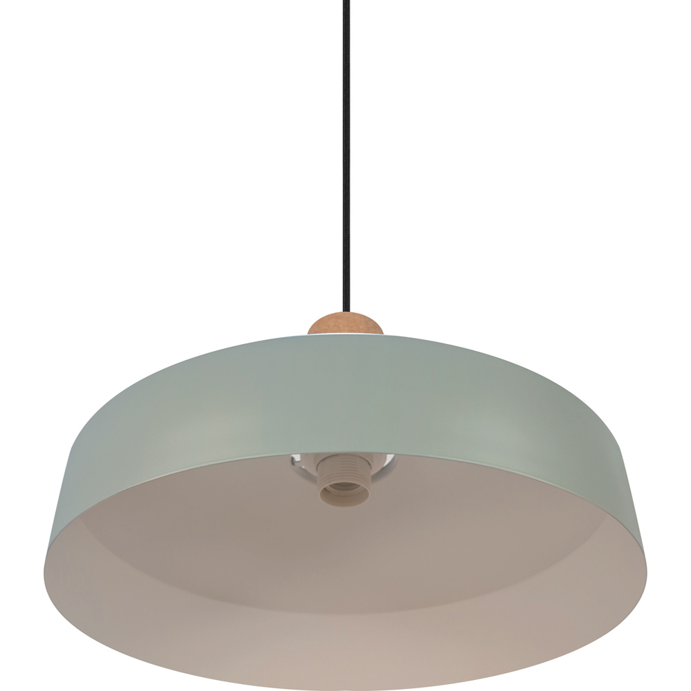 Nordlux Elvas Dusty Green Cork Pendant Light Image 3