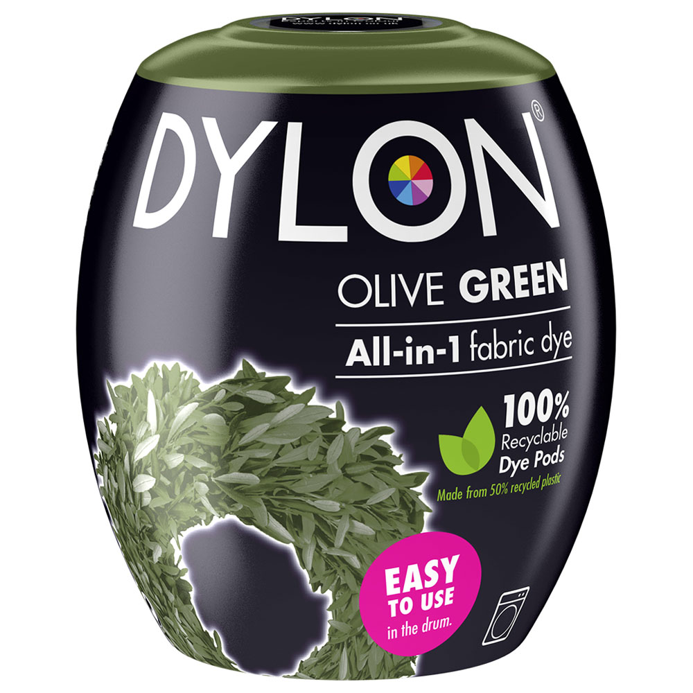 Dylon Olive Green Fabric Dye Pod 350g Image 1