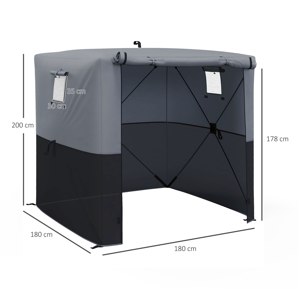 Outsunny 2 x 2m Black Pop Up Gazebo Image 8