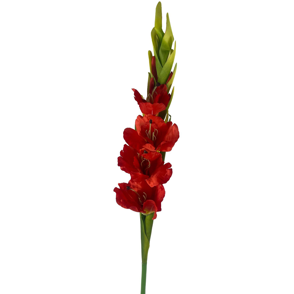 Leaf Orange Gladioli Artificial Stem 115cm 6 Pack Image 3