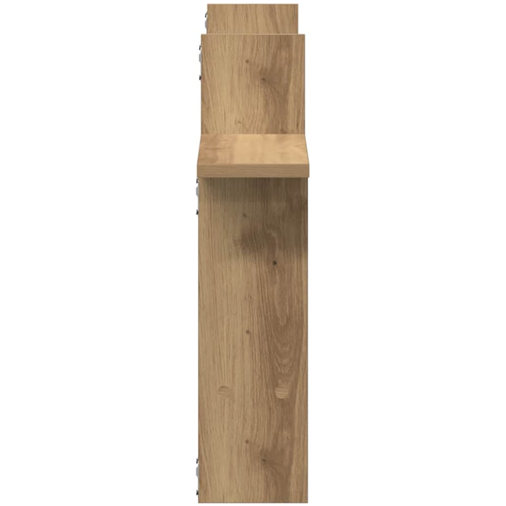 vidaXL 50 x 12 x 50cm Set of 2 Artisan Oak Wall Shelf Image 5