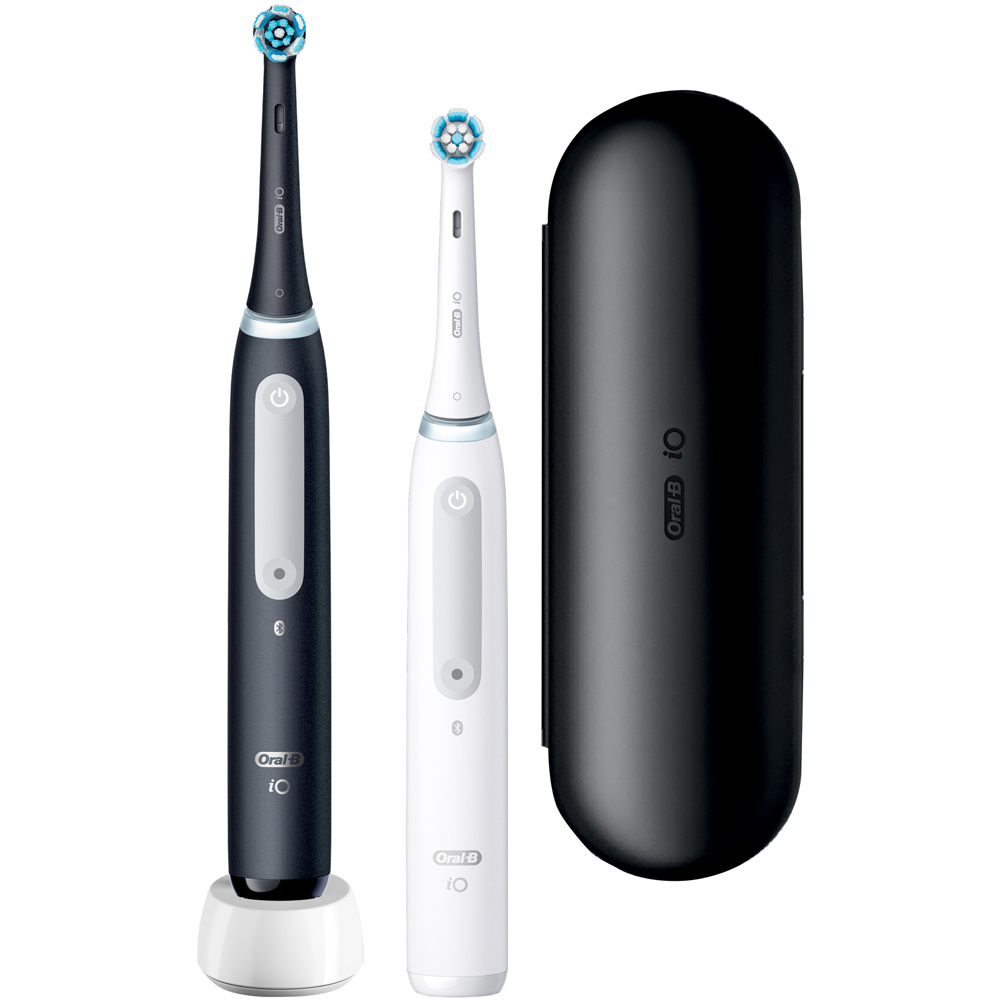 Oral-B iO Series 4 Black and White Rechargeable Toothbrush Image 2