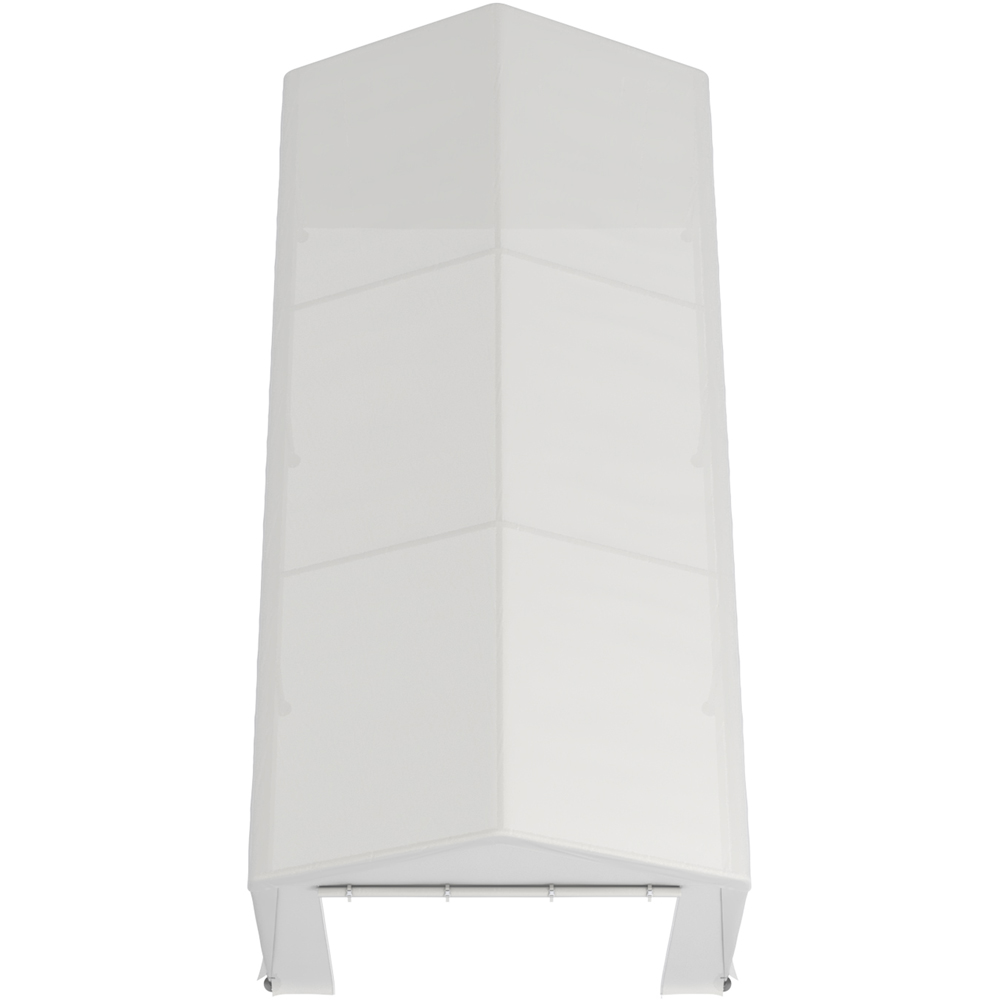 Living and Home Outdoor Canopy Steel Carport with Removable Door 9.8x 19.5ft Image 6