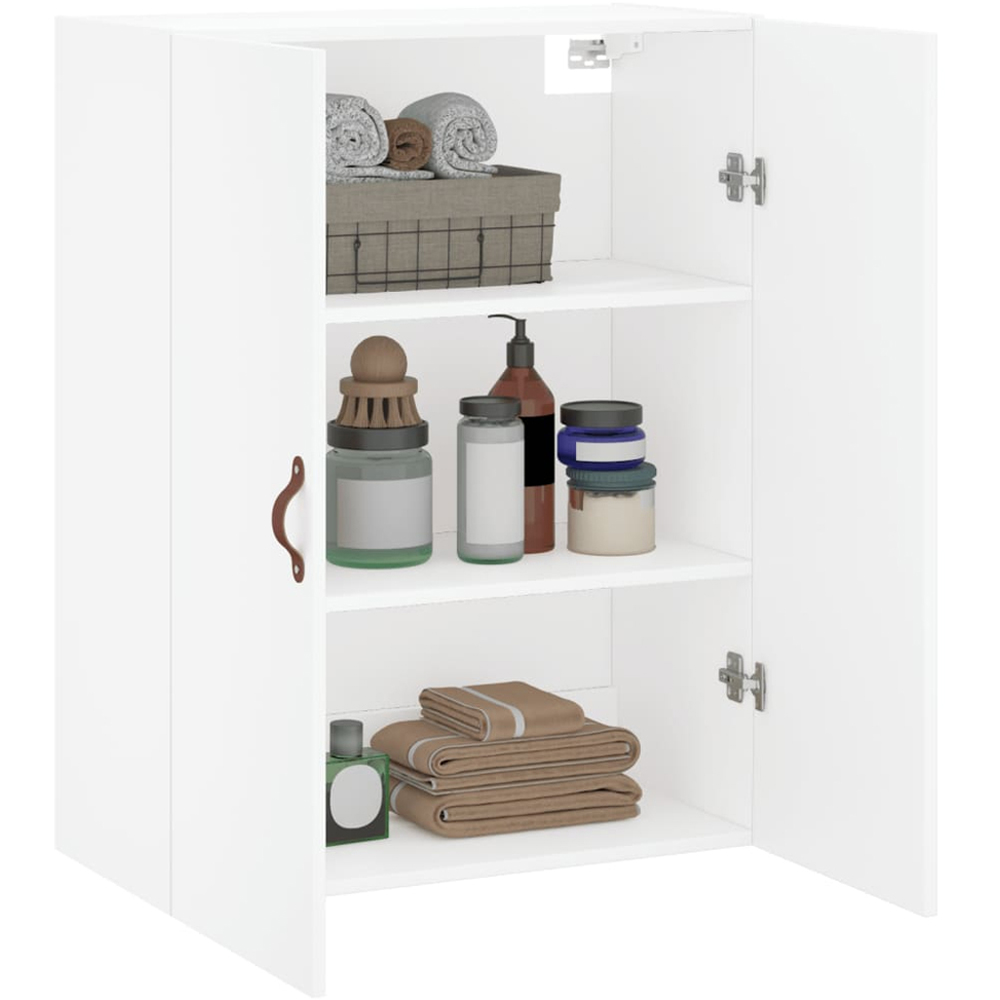 vidaXL 2 Door White Wall Mounted Cabinet Image 5