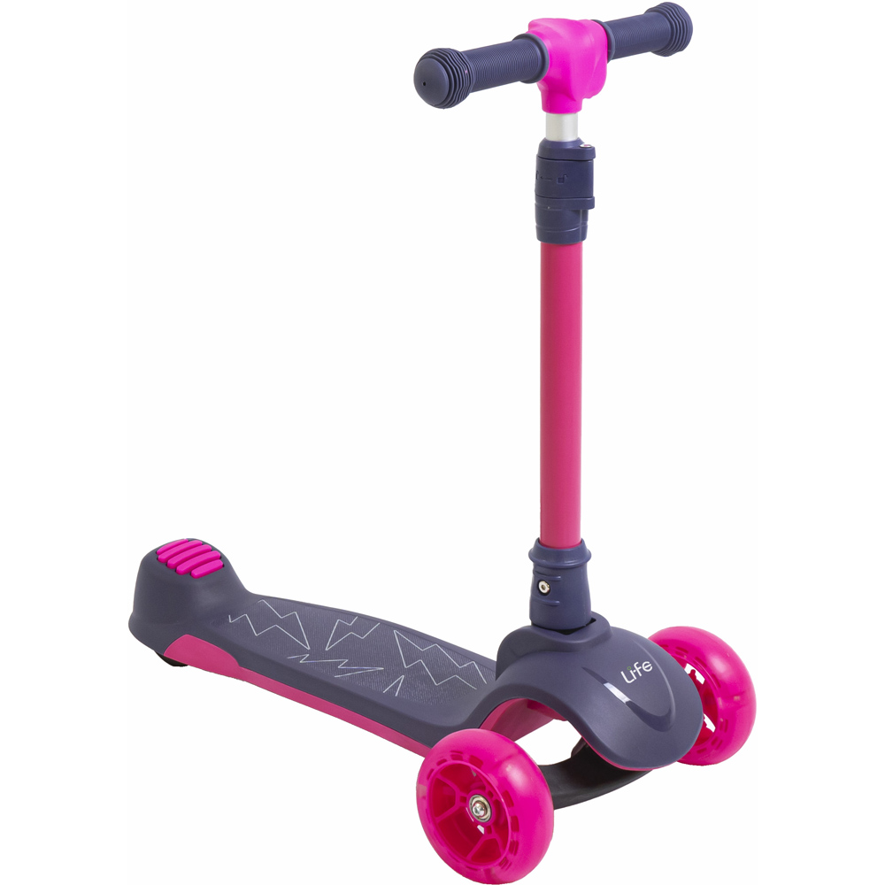 Li-Fe Trilogy Electric Tri-scooter Purple and Pink Image 1