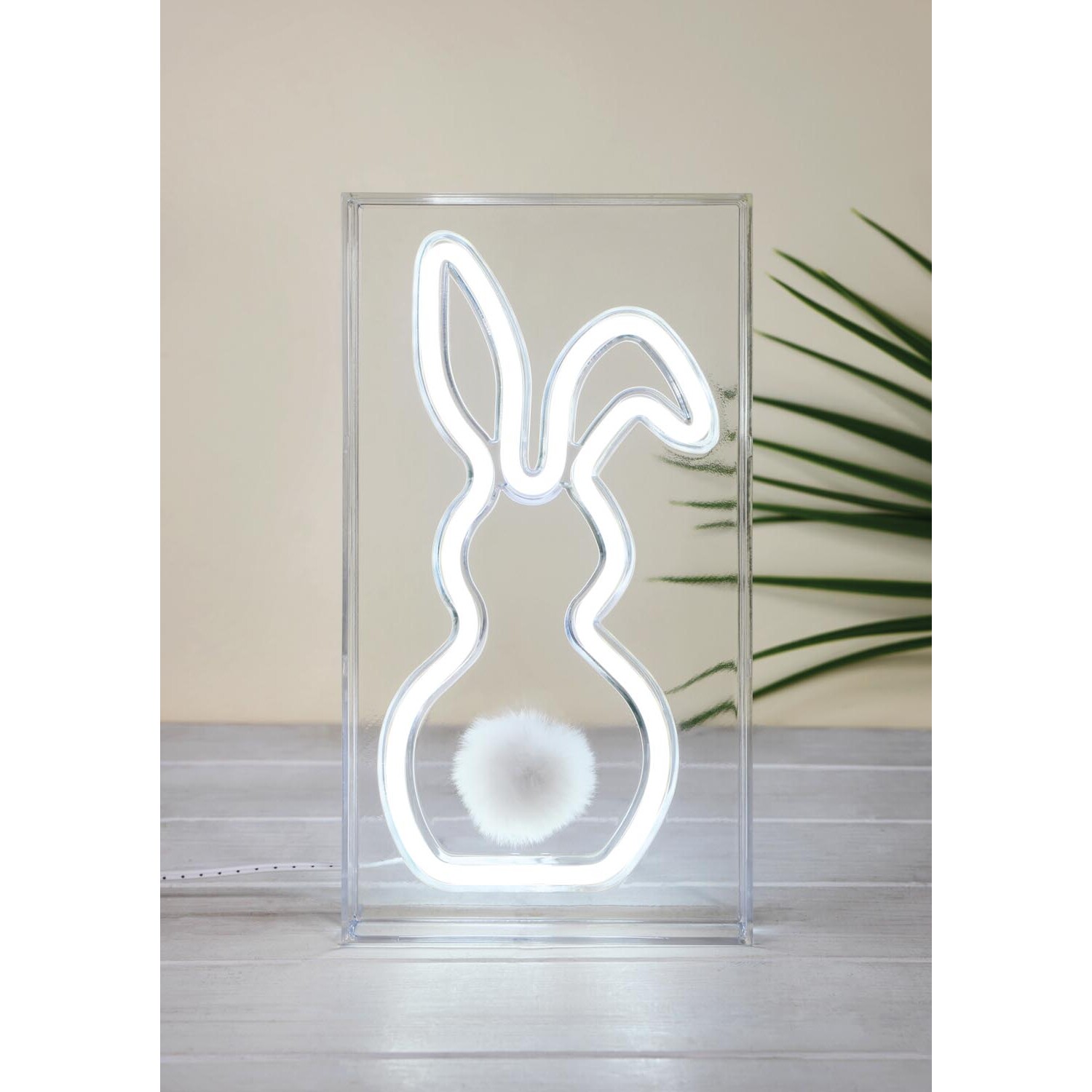 Neon Bunny Light - White Image 2