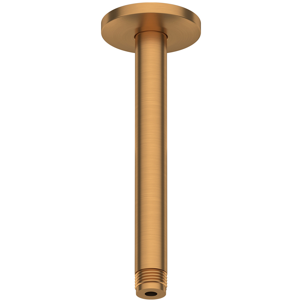 Duravit Brushed Bronze Ceiling Shower Arm 200mm Image 1