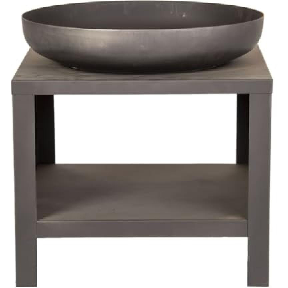 Fallen Fruits Black Fire Bowl with Wood Storage 60cm Image 2