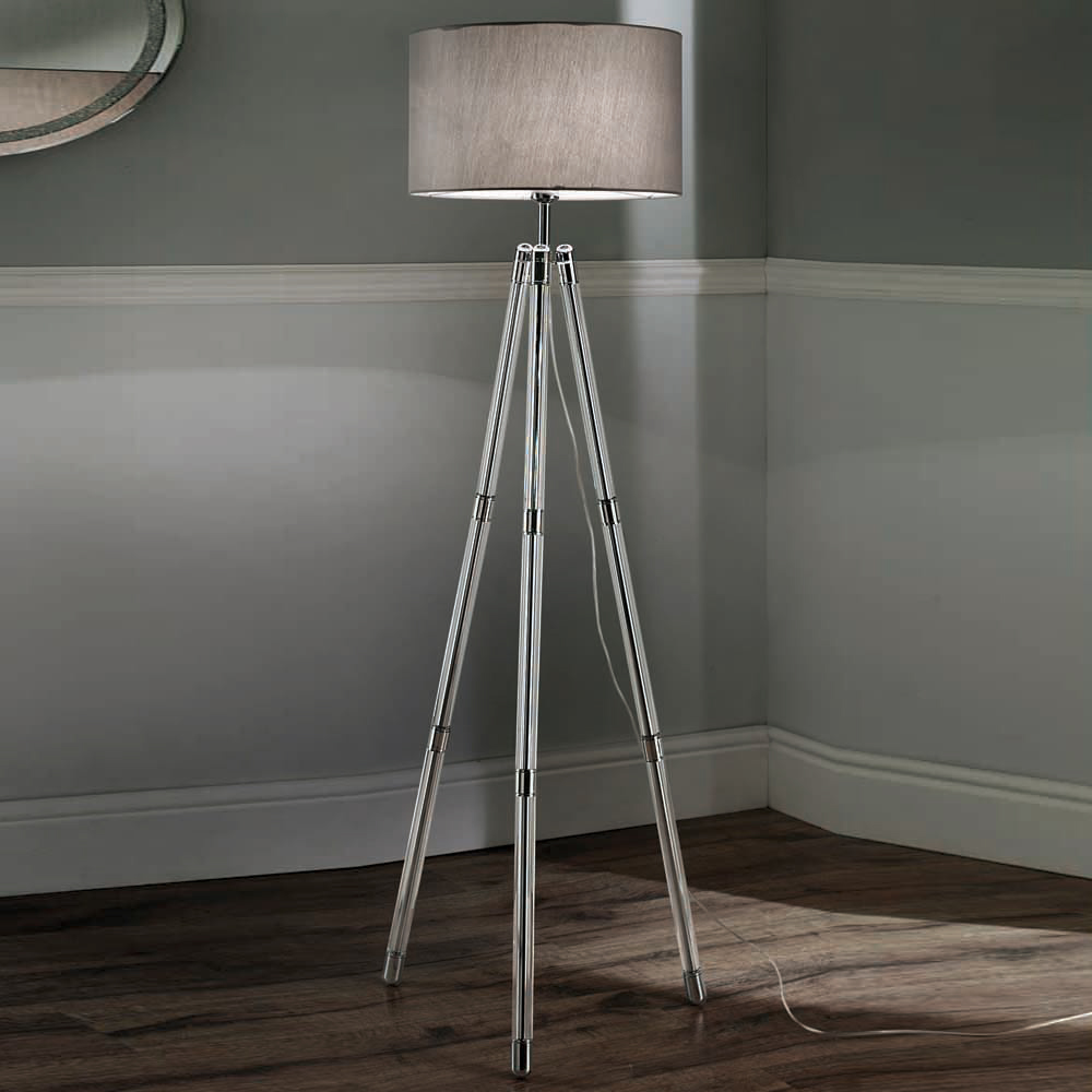 The Lighting and Interiors Hudson Crystal Floor Lamp Image 2