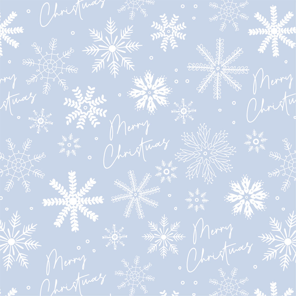Wilko 4m First Frost Merry Christmas Wrapping Paper Image 3