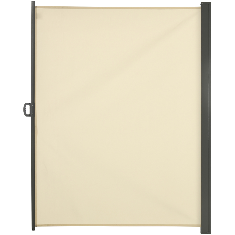 Outsunny Cream Retractable Side Awning Screen 3 x 2m Image 2