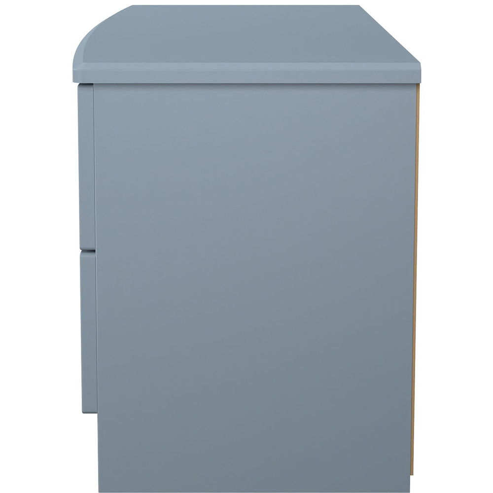 Crowndale Camden 4 Drawer Denim Blue Bed Box Ready Assembled Image 4