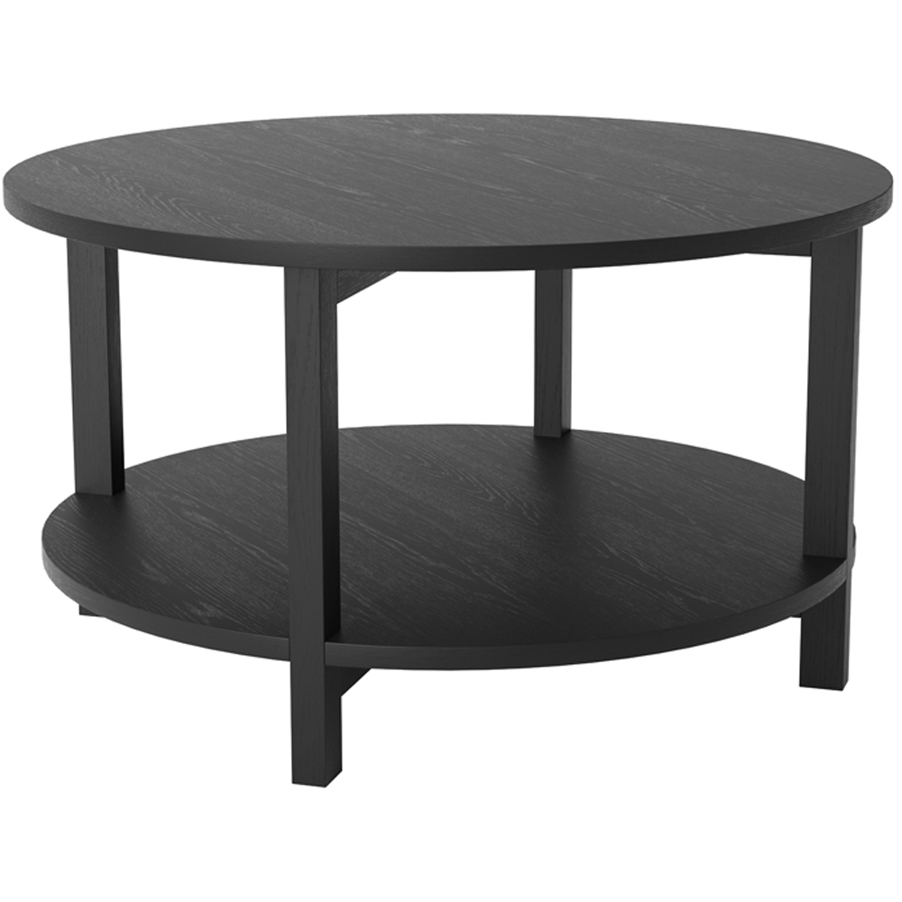 Westbrook Single Shelf Black Coffee Table Image 2