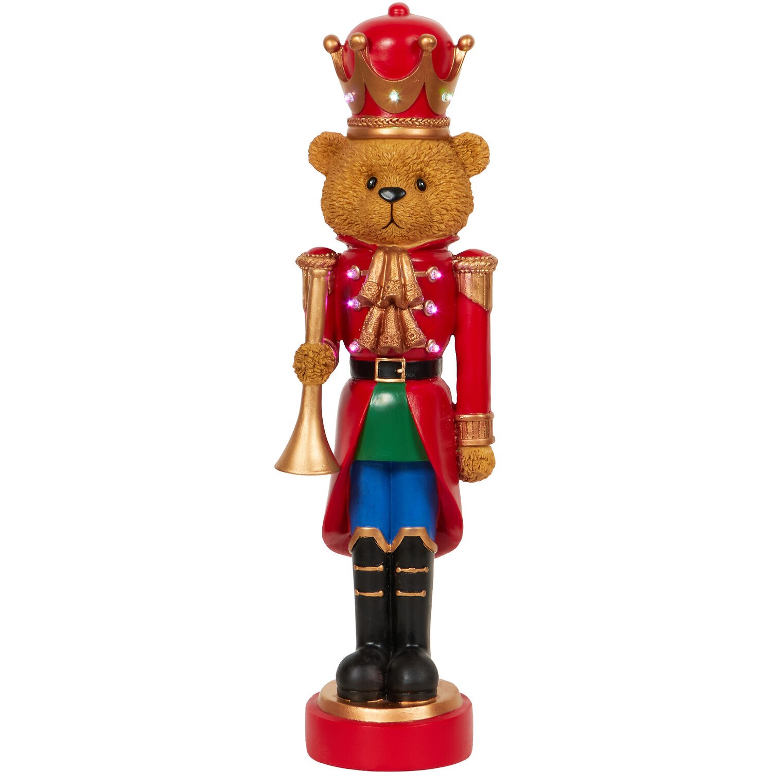 Sleigh Bells Ring LED Teddy Bear Soldier Image 3