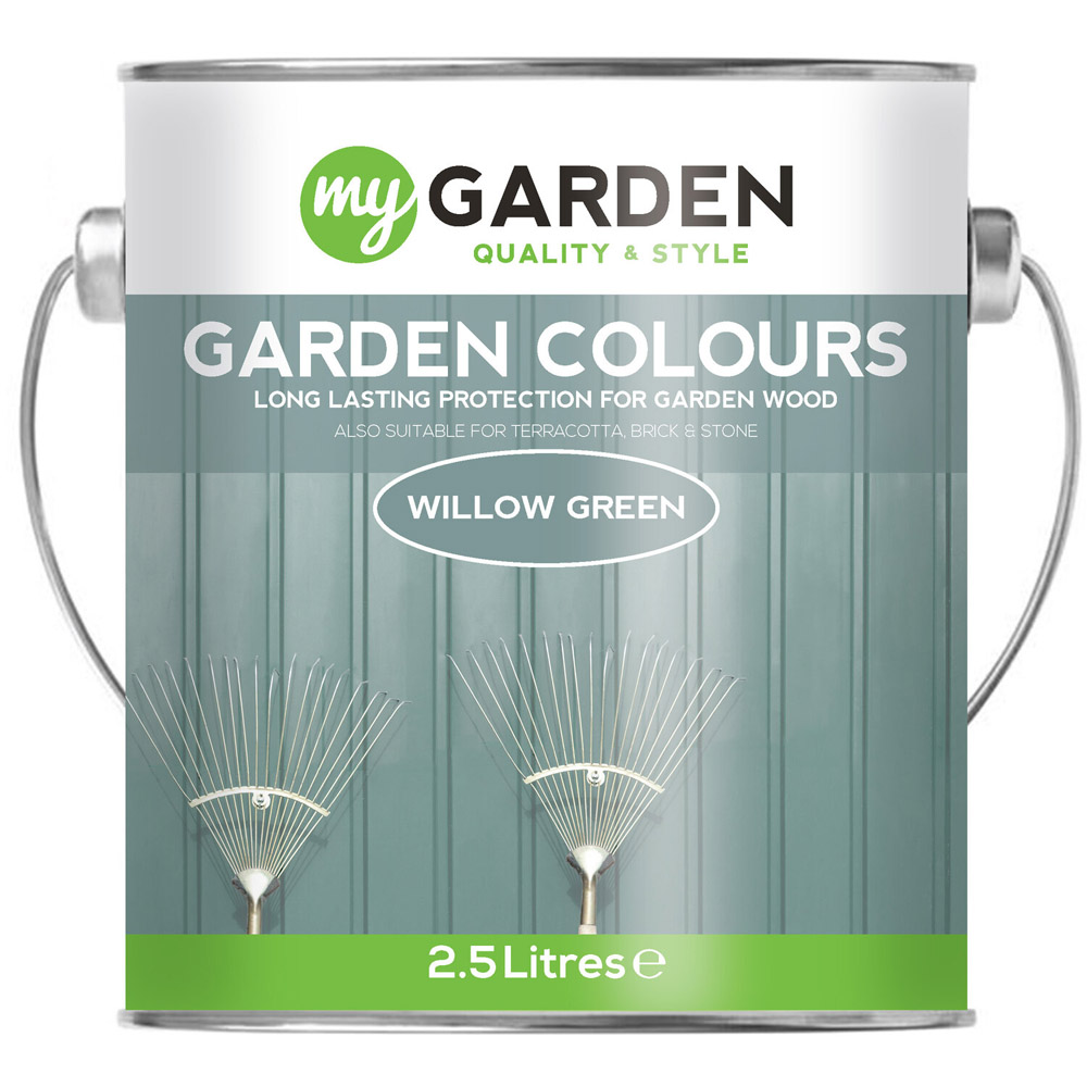 My Garden Colours Multi Surface Willow Green Paint 2.5L Image 2