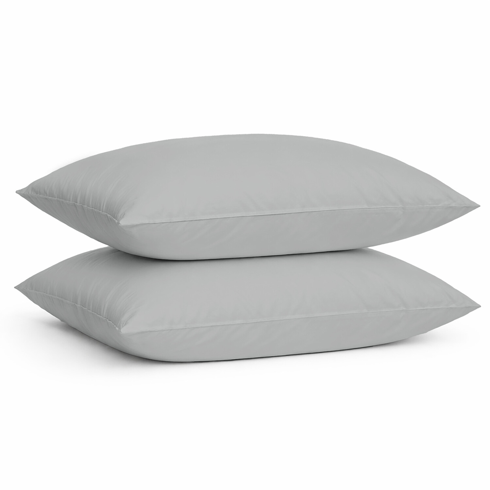Cotton Sheet Set Grey Single Image 2