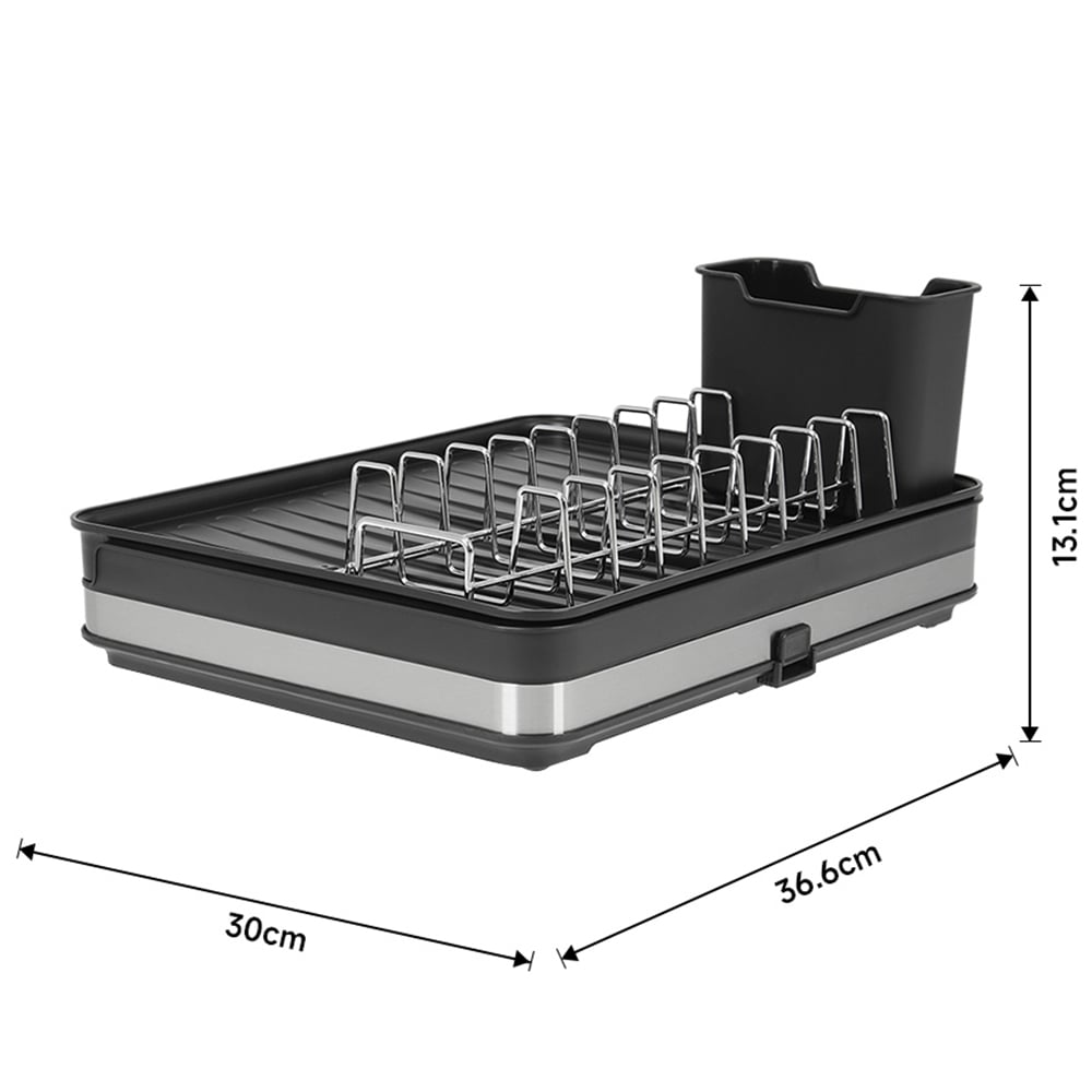 Living and Home Expandable Kitchen Dish Drainer Rack Image 9