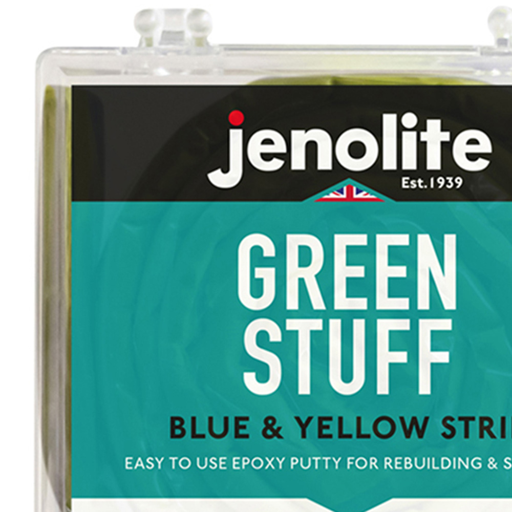 Jenolite Epoxy Putty Stick Blue & Yellow Strip 36 inch Image 2