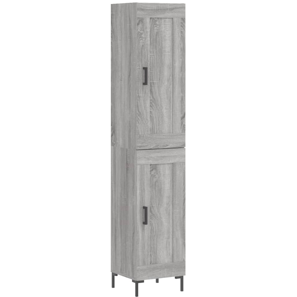vidaXL 2 Door Grey Sonoma Highboard Image 2