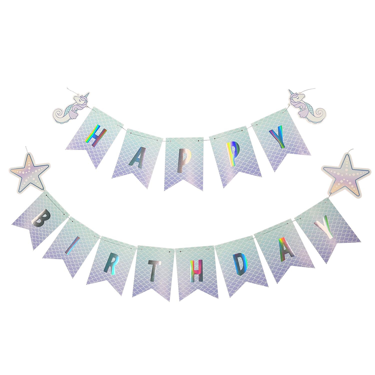 Mermicorn Happy Birthday Bunting Image