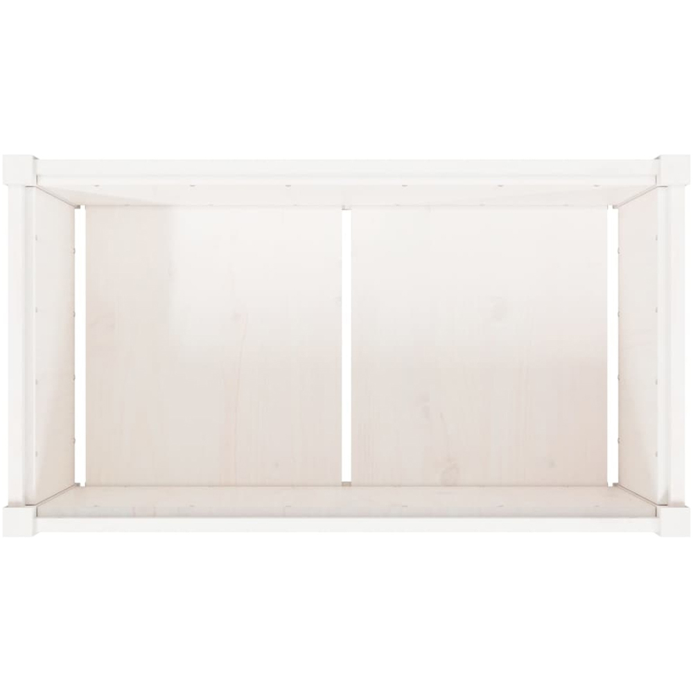 vidaXL White Solid Pine Garden Planter 90 x 50 x 50cm Image 7