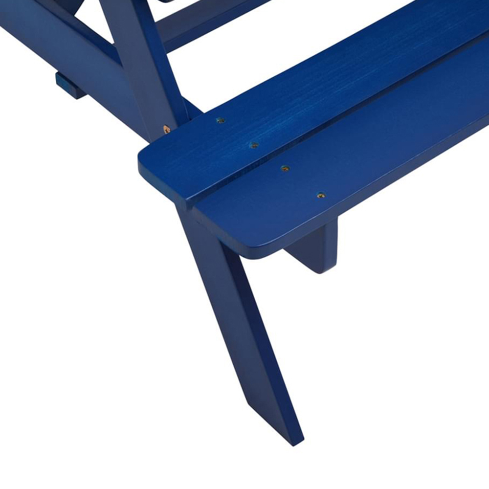 Premier Housewares Kids Brighton Wood Blue Picnic Bench Image 9