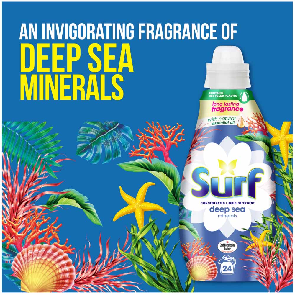 Surf Deep Sea Minerals Concentrated Liquid Laundry Detergent 24 Washes Case of 6 x 648ml Image 8
